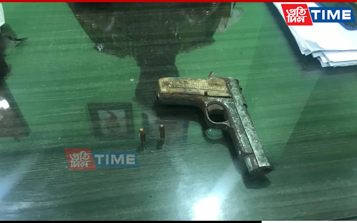 Hojai police recovered a pistol during a raid