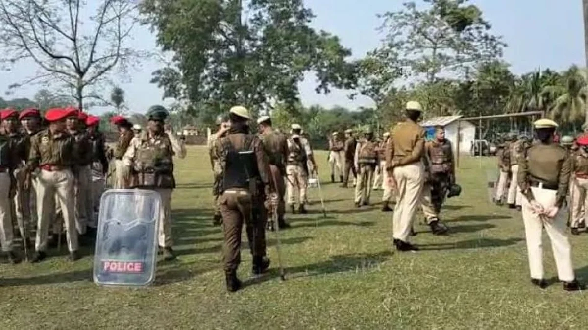 Major eviction drive is underway at Batadrava in Assam's Nagaon