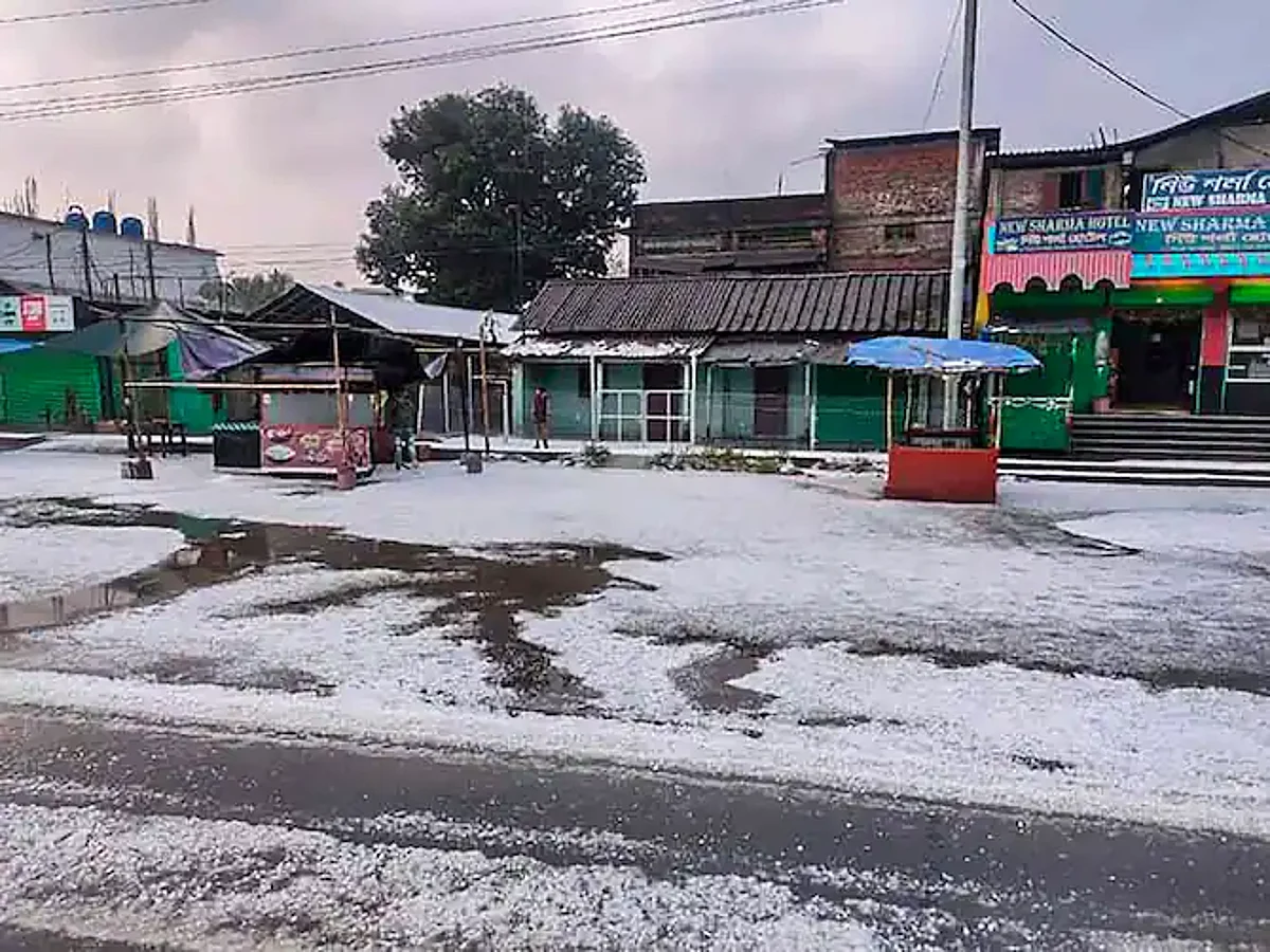 Assam: Hailstorm Damages Over 500 Houses in Dibrugarh