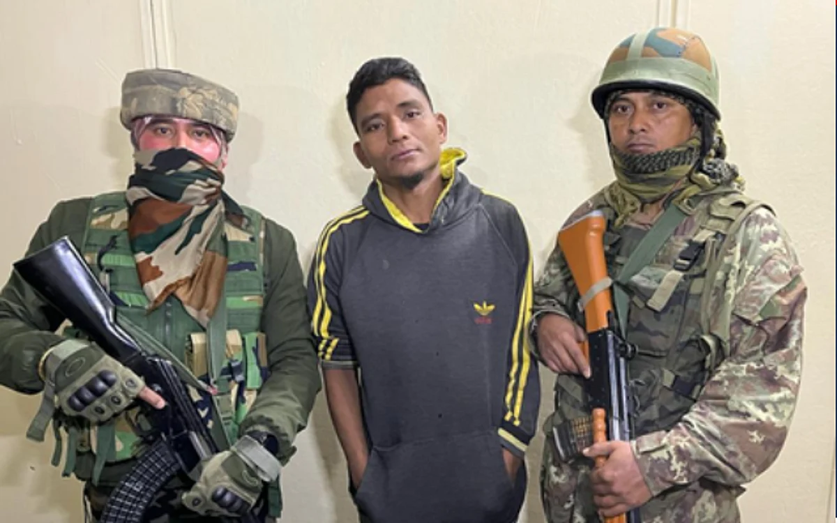 NSCN-KYA cadre Wangli Konyak was arrested in Nagaland's Mon