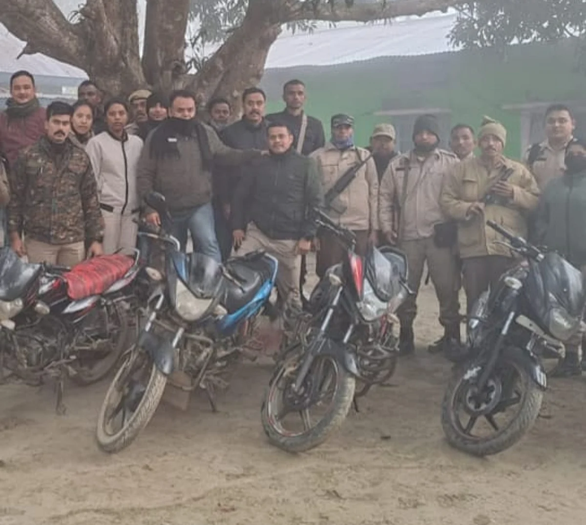 Guwahati Police Recover 9 Stolen Bikes