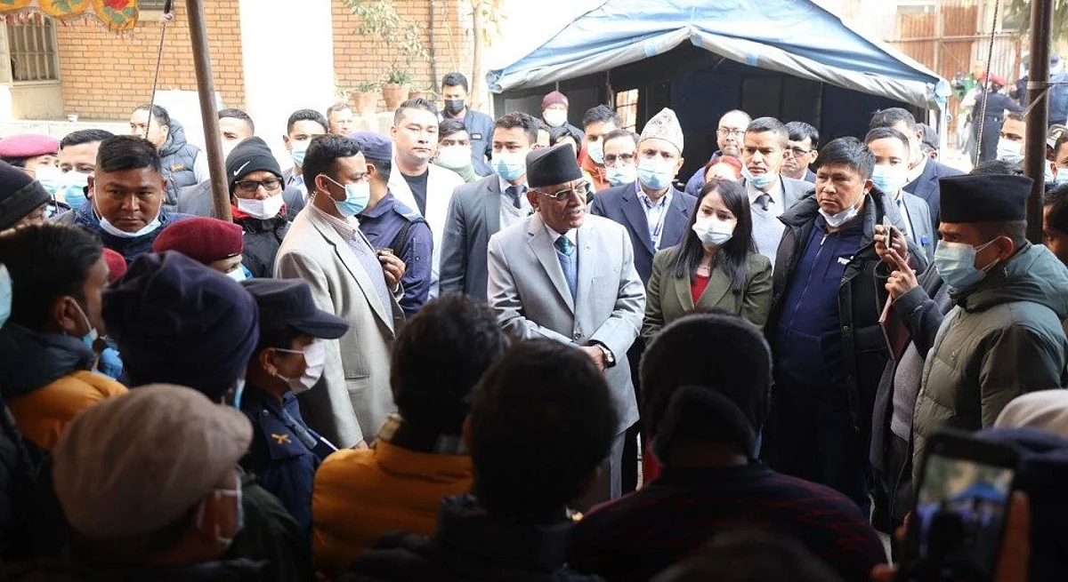 Nepal Plane Crash: PM Prachanda Meets Victims' Kin