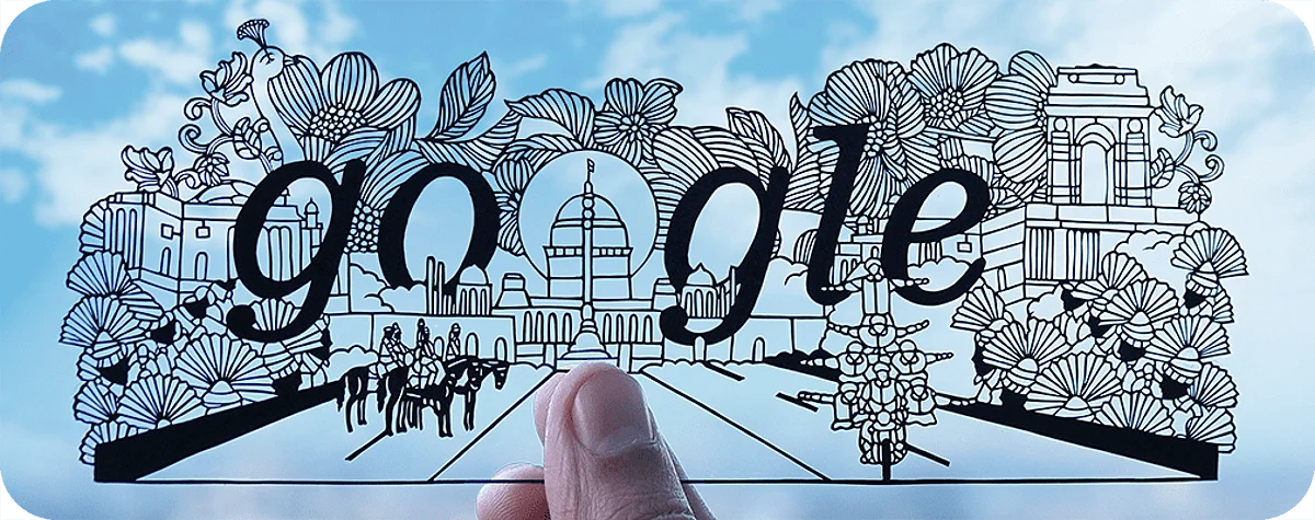 Google Celebrates R-Day with Doodle Containing Elements of Parade