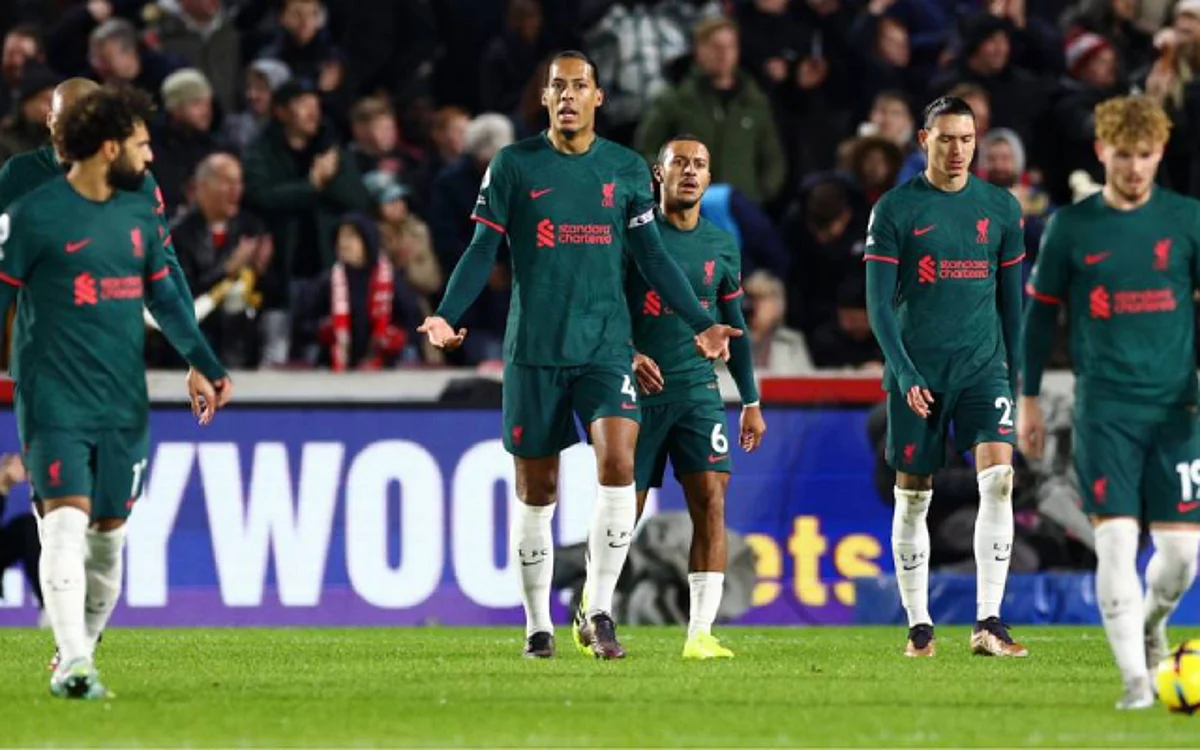 Dejected Liverpool were beaten comprehensively by Brentford in the Premier League