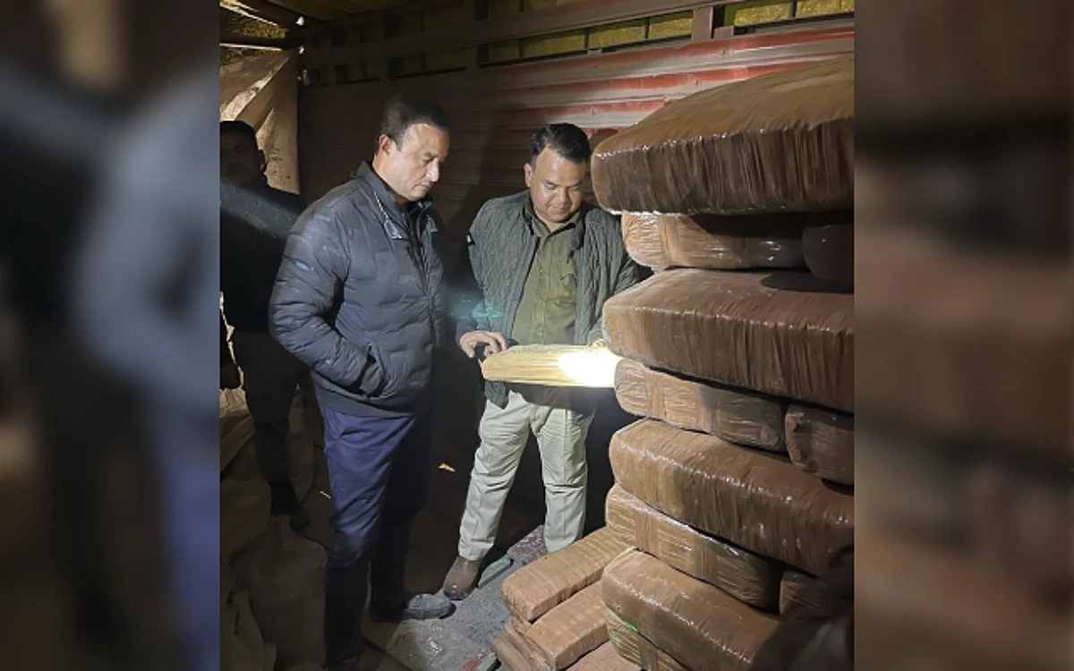 A huge cannabis lot was seized in Guwahati