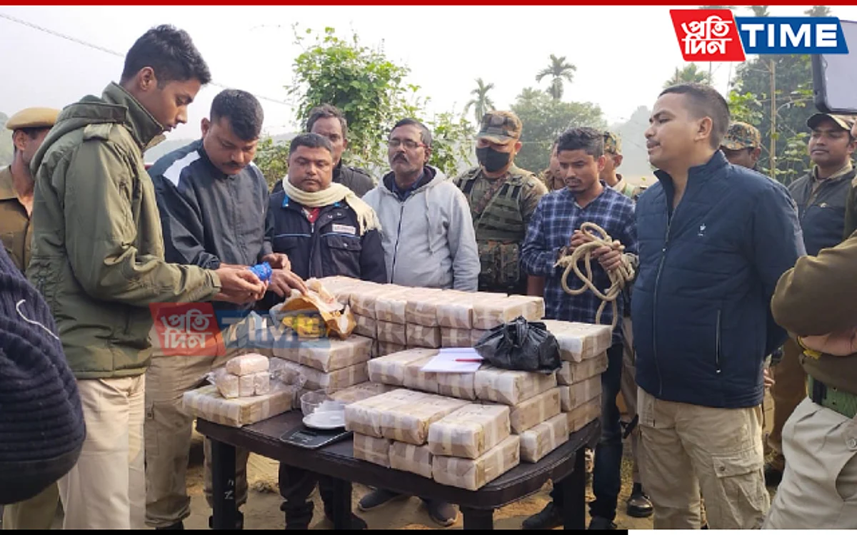 Karimganj Police seized a huge consignment of narcotic tablets