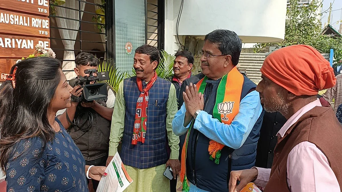 Tripura Manik Saha conducts door-to-door campaigns ahead of assembly elections