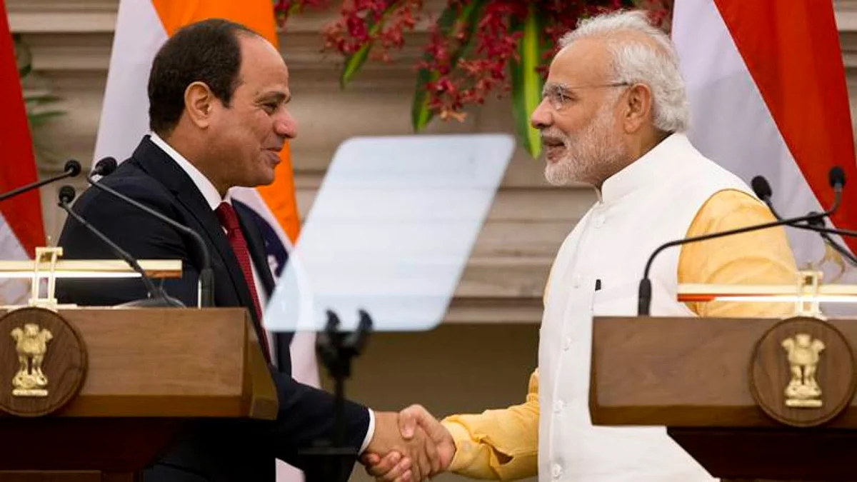 PM Modi Holds Talks With Egyptian Prez Abdel Fattah El-Sisi In New Delhi