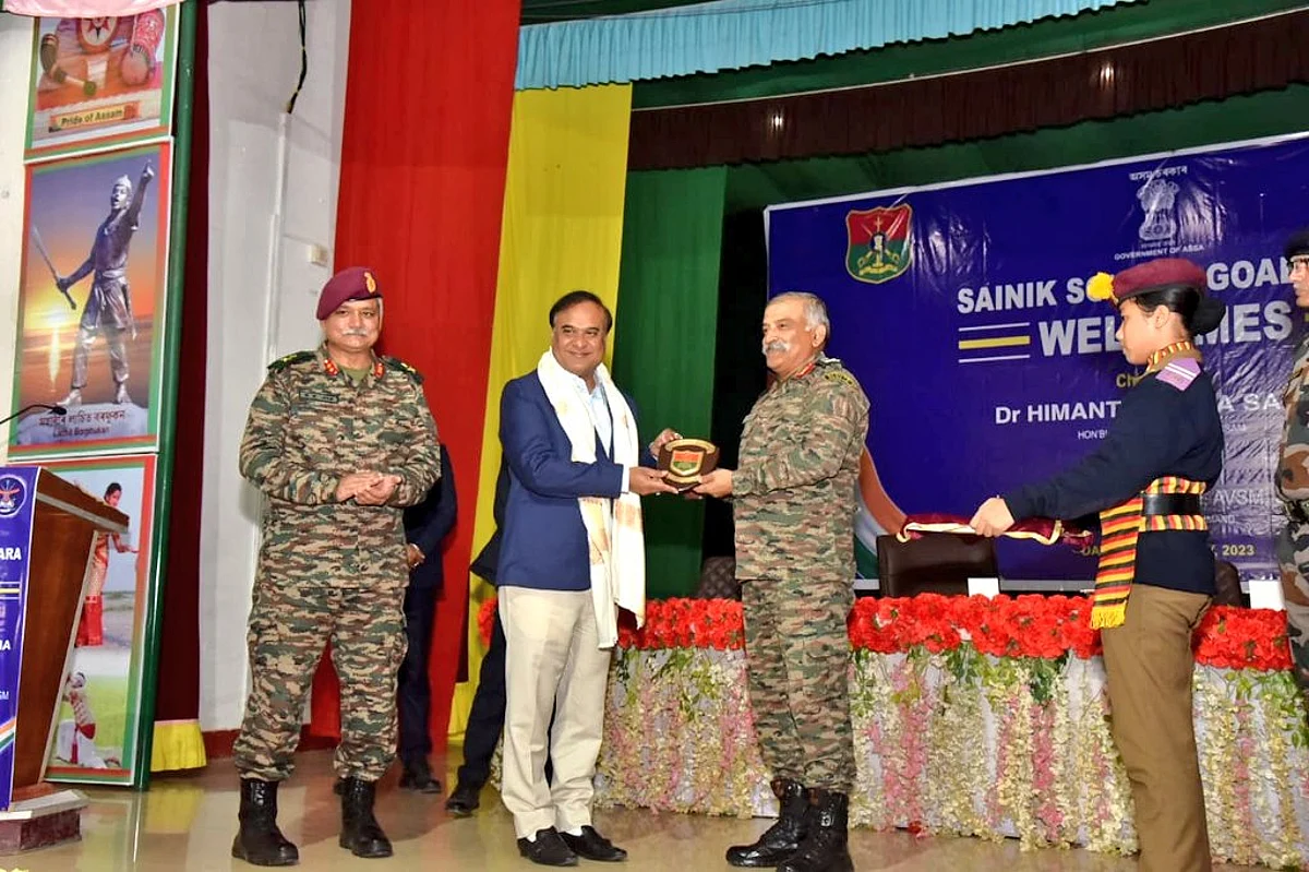 Assam CM Himanta Biswa Sarma at Sainik School Goalpara
