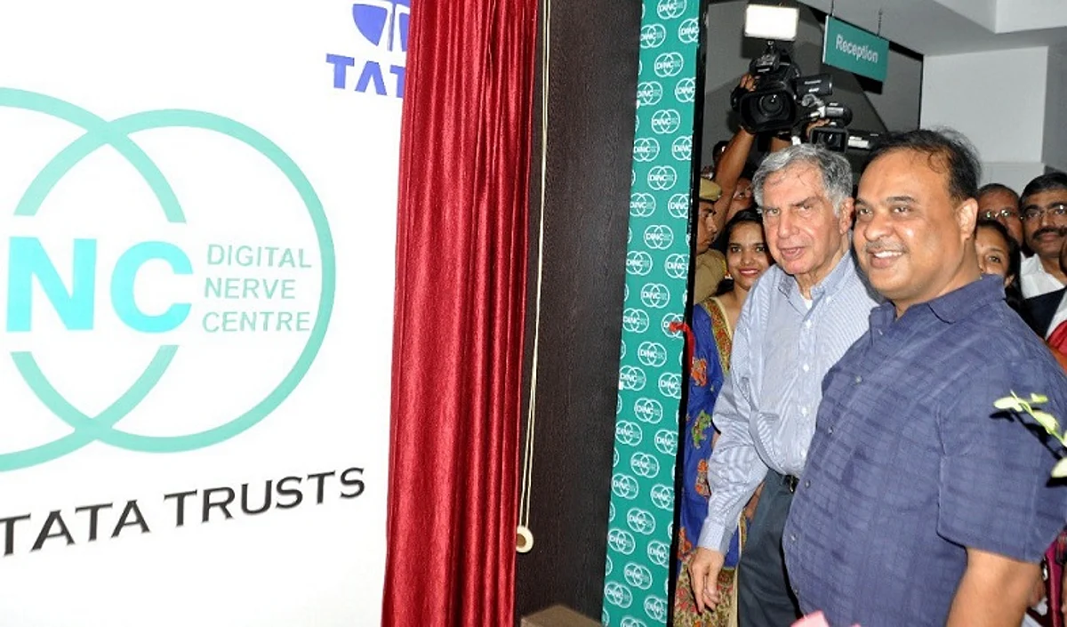 Ratan Tata and Himanta Biswa Sarma inaugurate Digital Information Nerve Centre in Guwahati