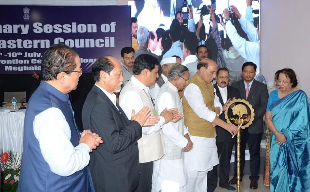 BJP leaders attend 67th Plenary Session of NEC at Shillong