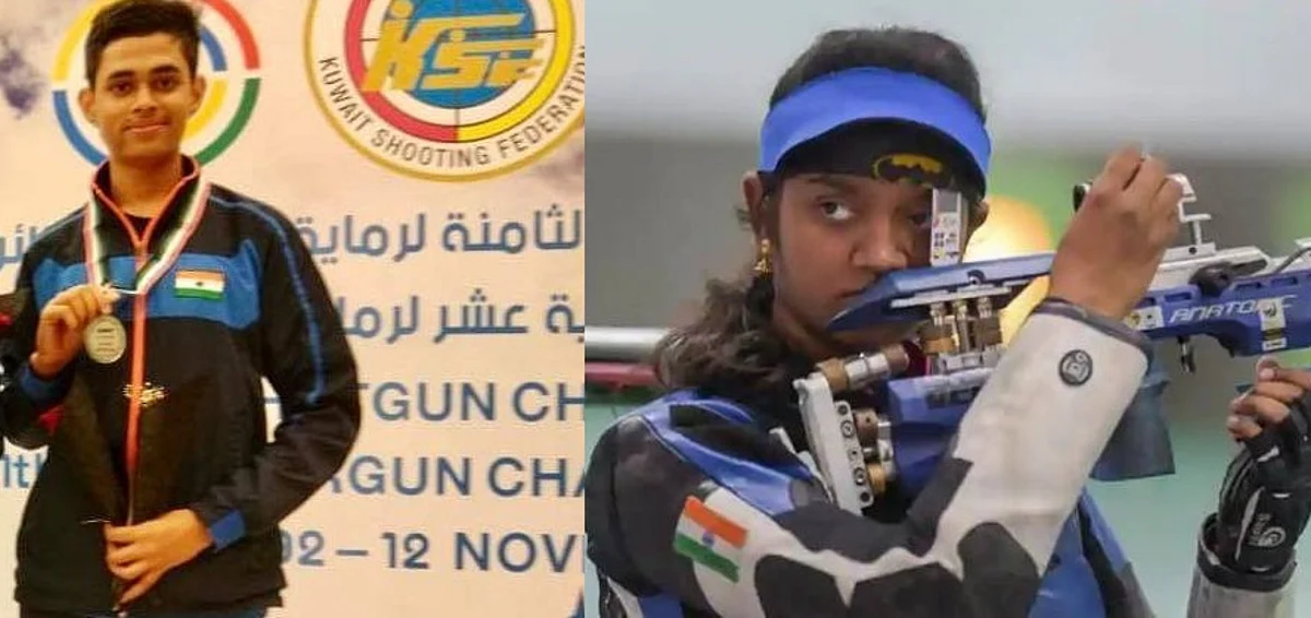 Hriday, Elavenil win gold in mixed team Air Rifle