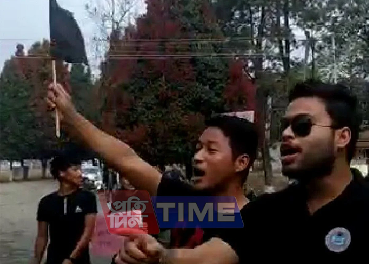 Black flag protest welcomes Modi in Itanagar