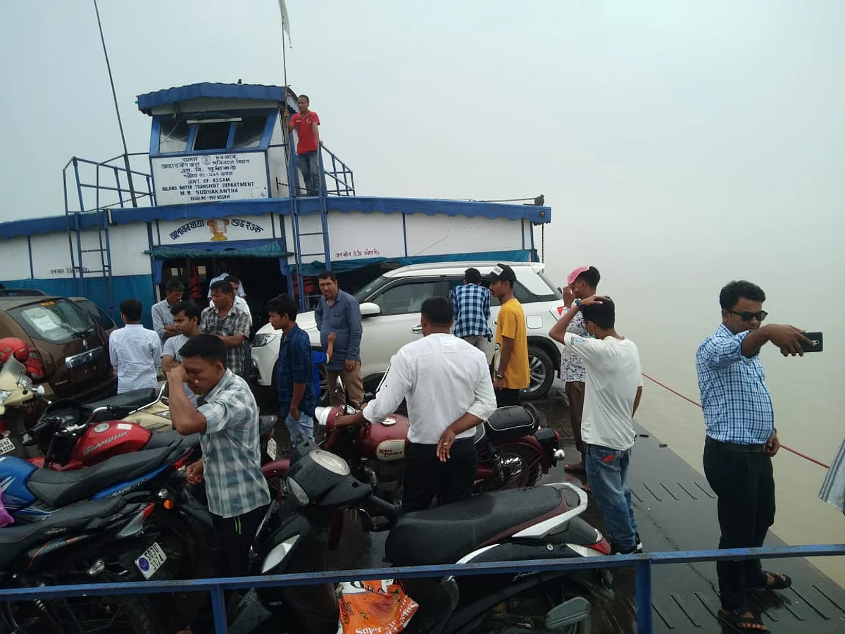 Ferry stops midway in Brahmaputra