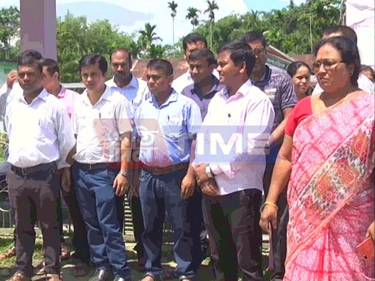 Contractual teachers stage protest across Assam