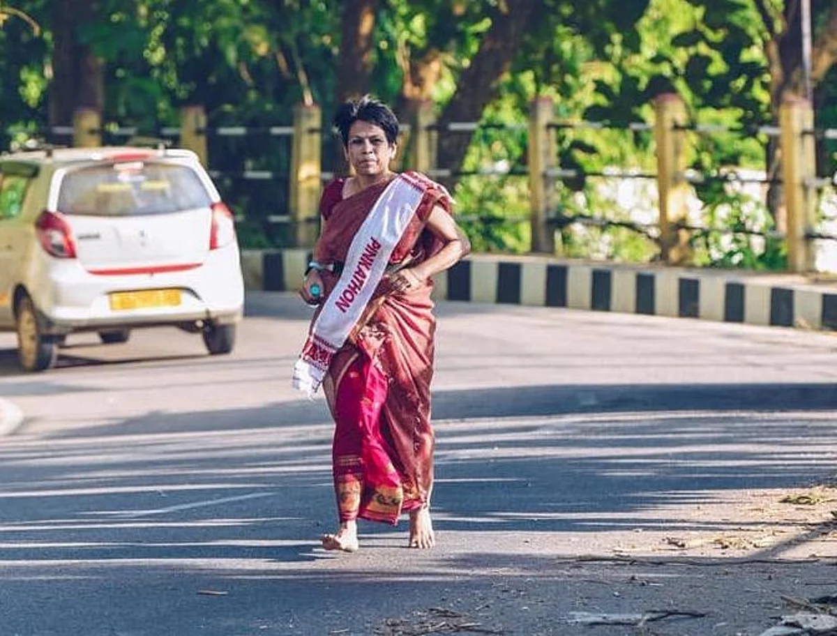Pinkathon | 50-Yo Irina runs from Tezpur to Guwahati