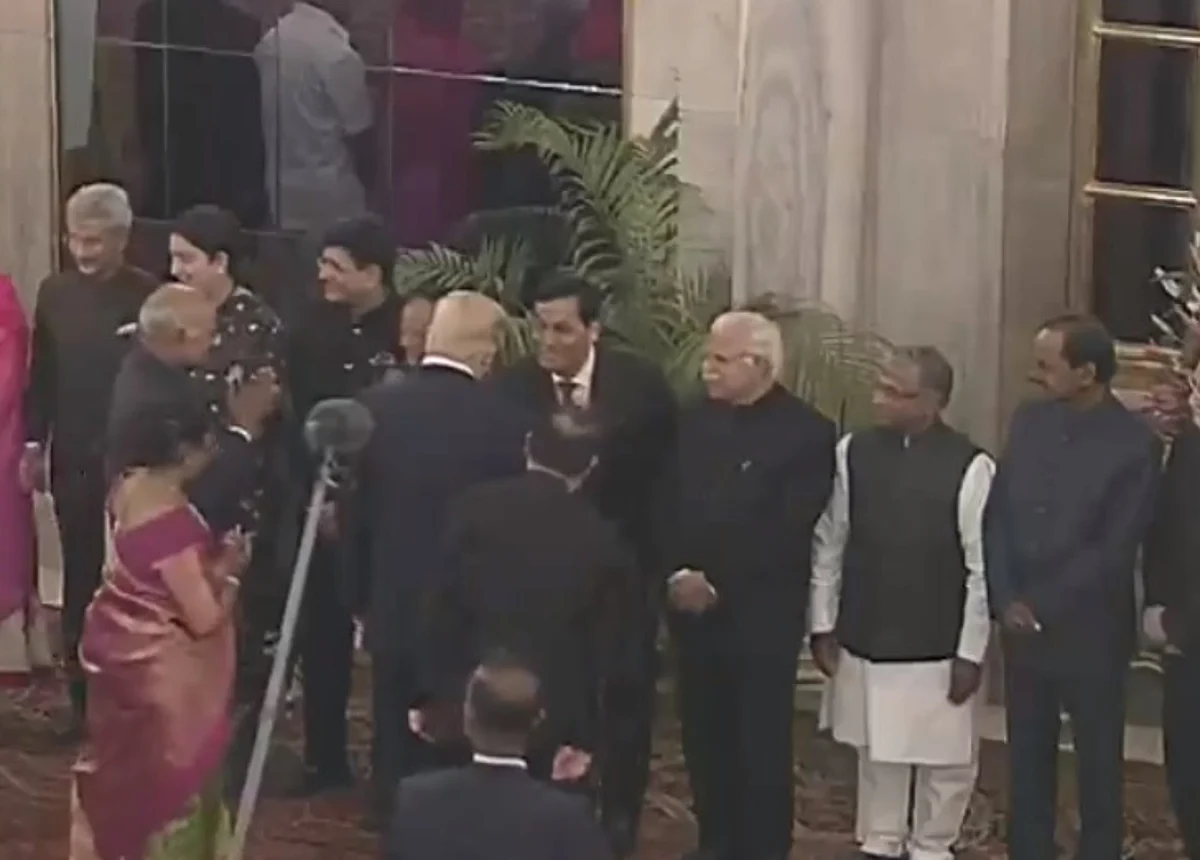 CM Sonowal attends banquet hosted in honour of Trump