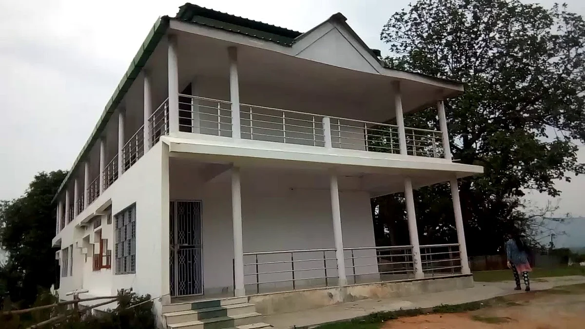 Landslide : Pandu Satsang Temple under threat, part hangs in suspension