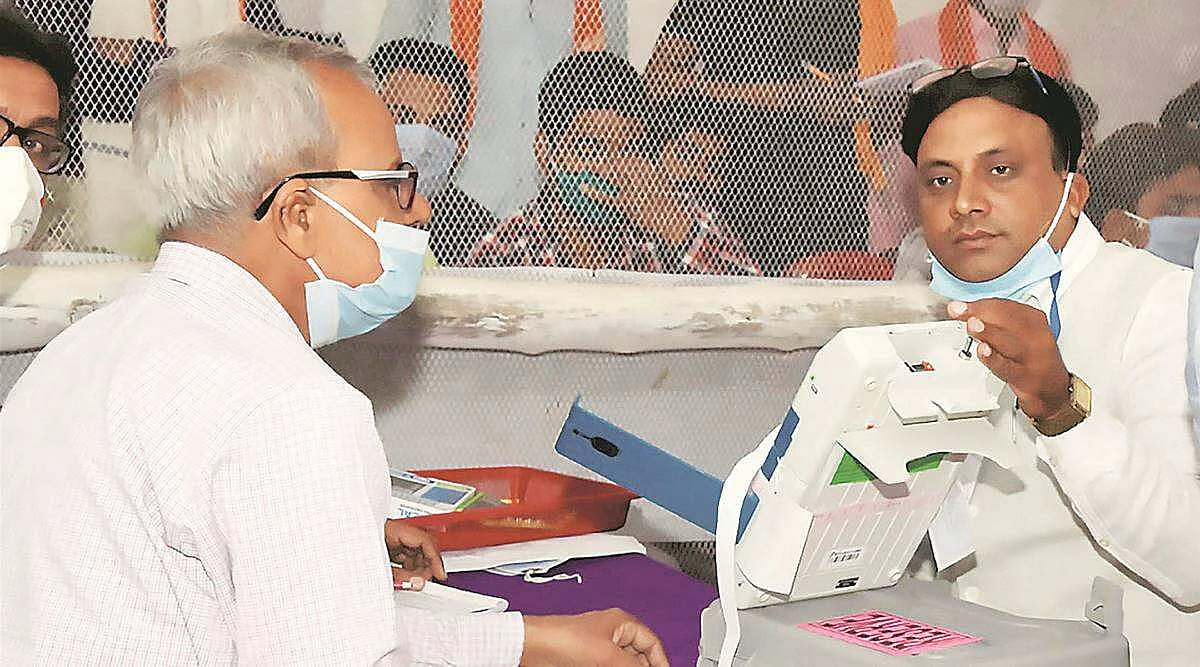 Meeting On Anti-COVID Measures During Polls In Guwahati