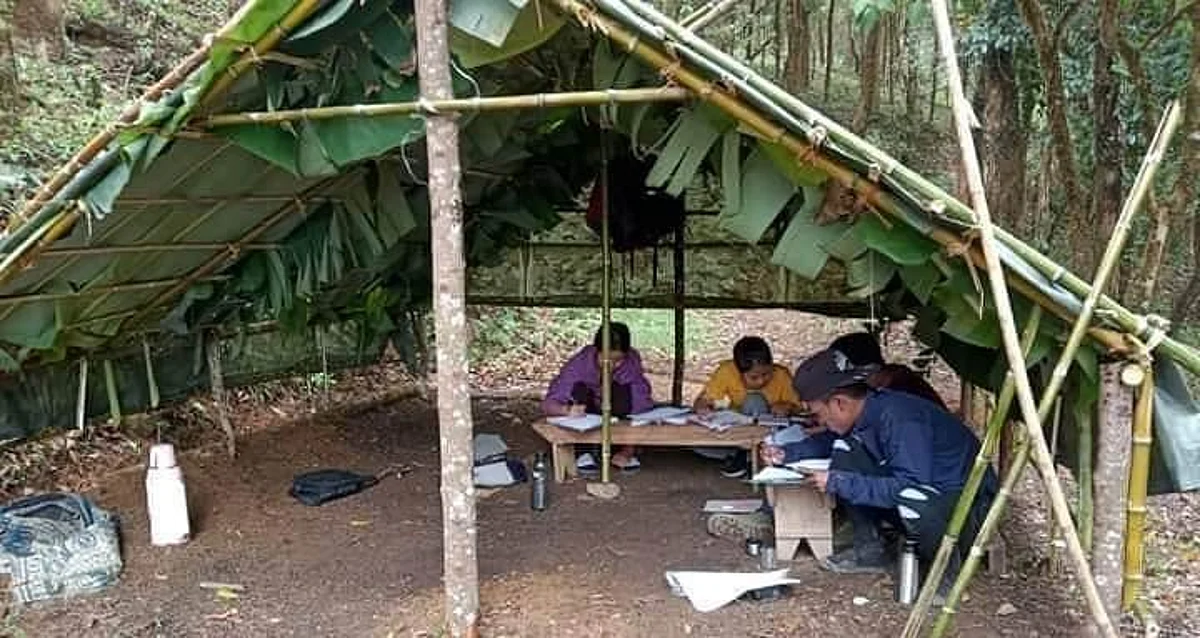 Mizoram students write exam on hilltops due to poor internet connectivity