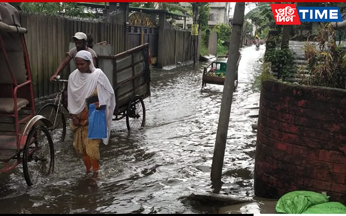 Guwahati: Bishnujyoti Path in Hatigaon Faces Severe Water-Logging