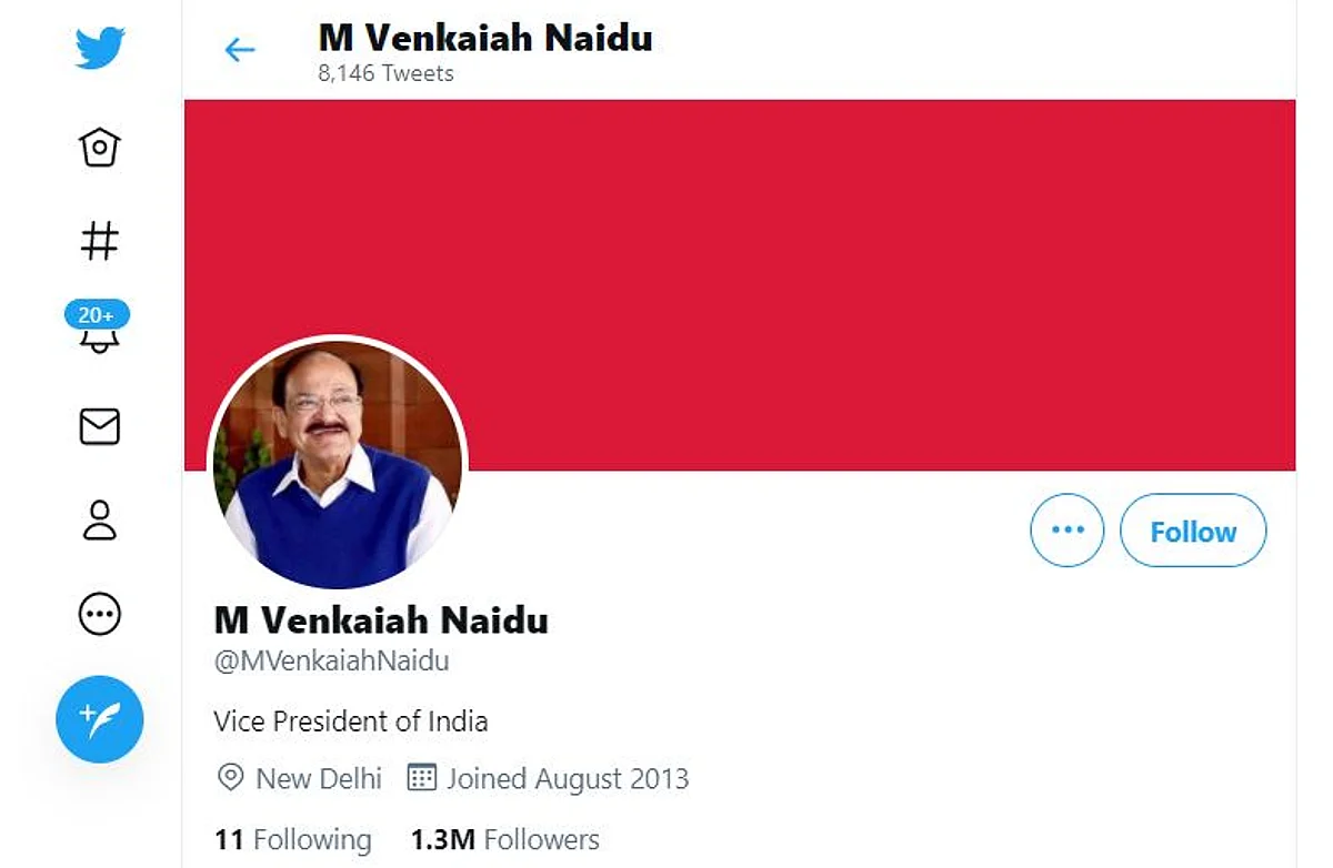 Twitter Removes Blue Tick From Vice Prez Venkaiah Naidu’s Personal Handle