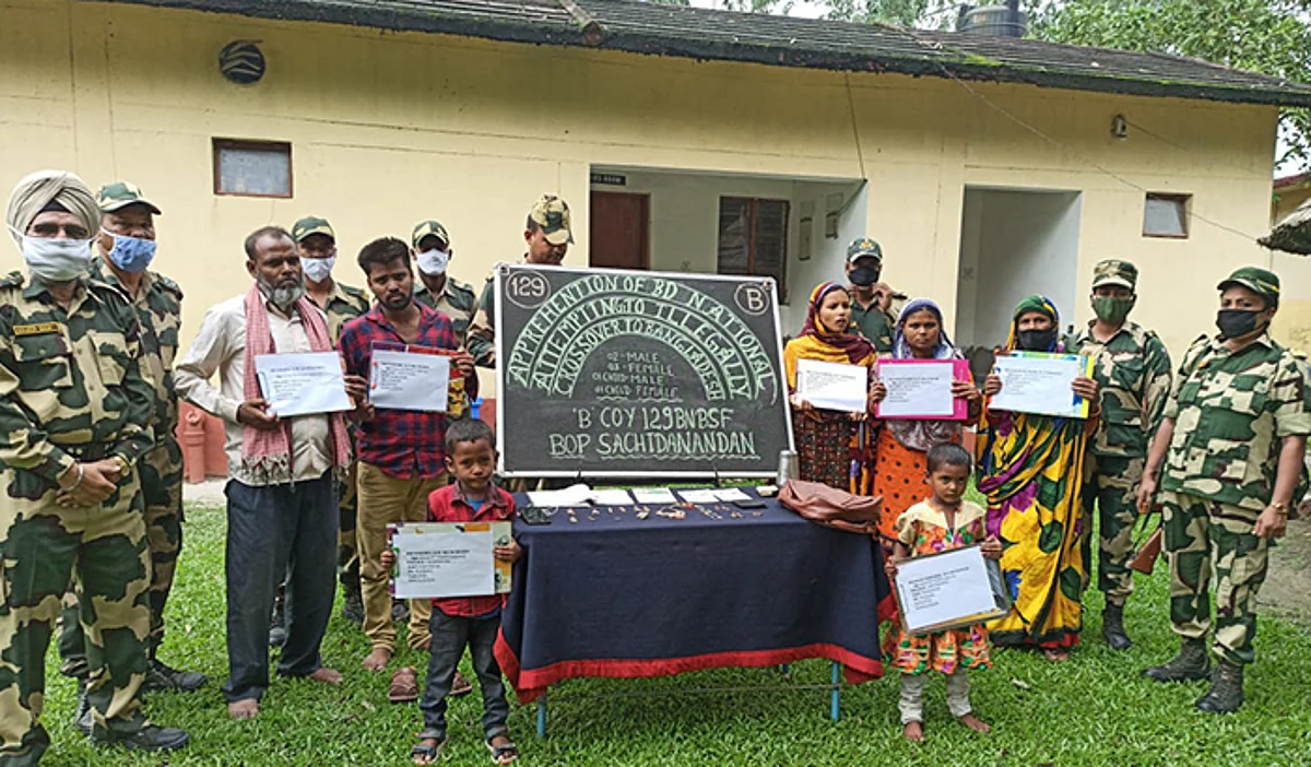 7 Bangladeshi Nationals Nabbed While Crossing Indian Border
