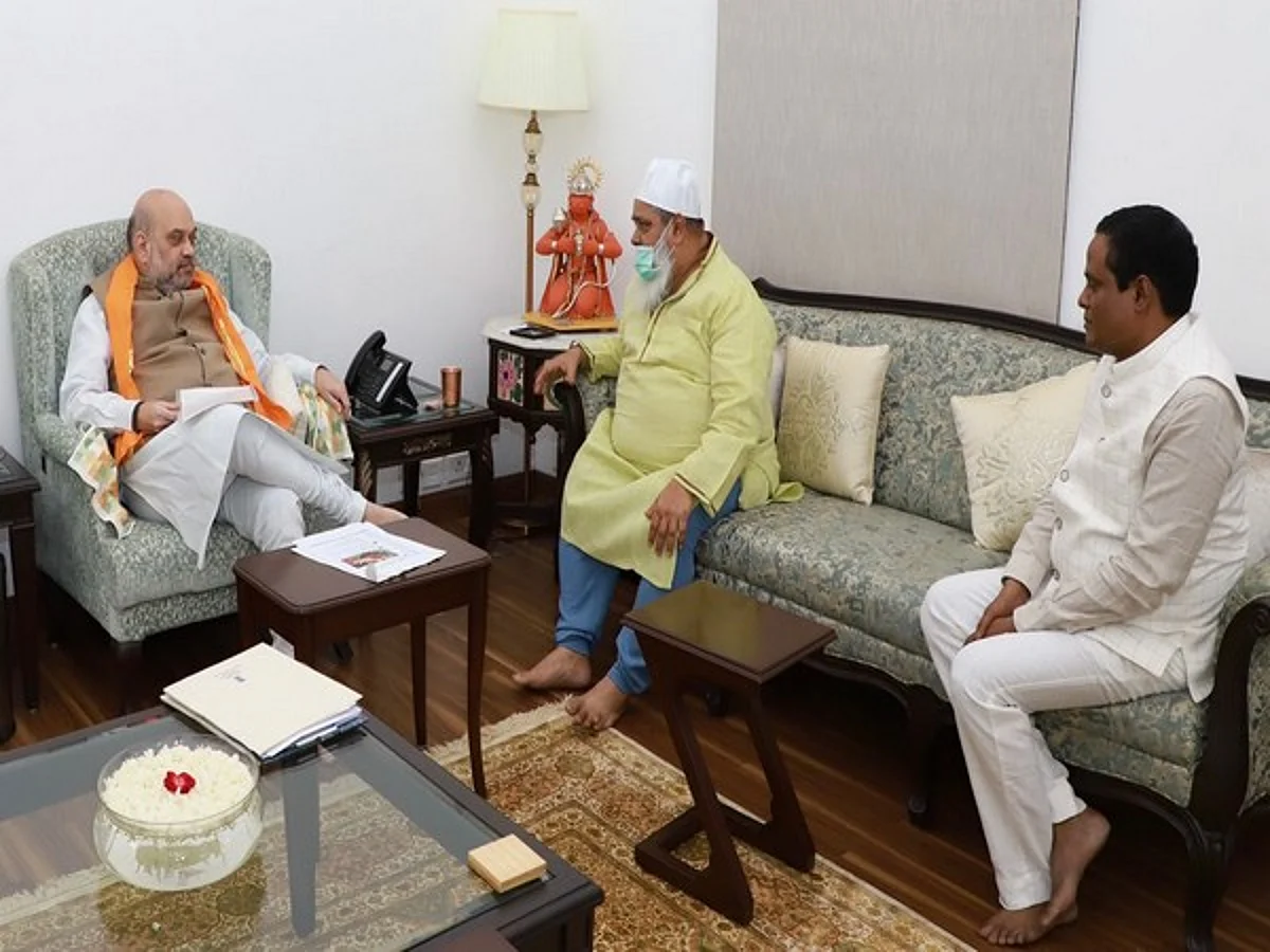 Ajmal Meets Amit Shah In Delhi Over Assam-Mizoram Border Issue