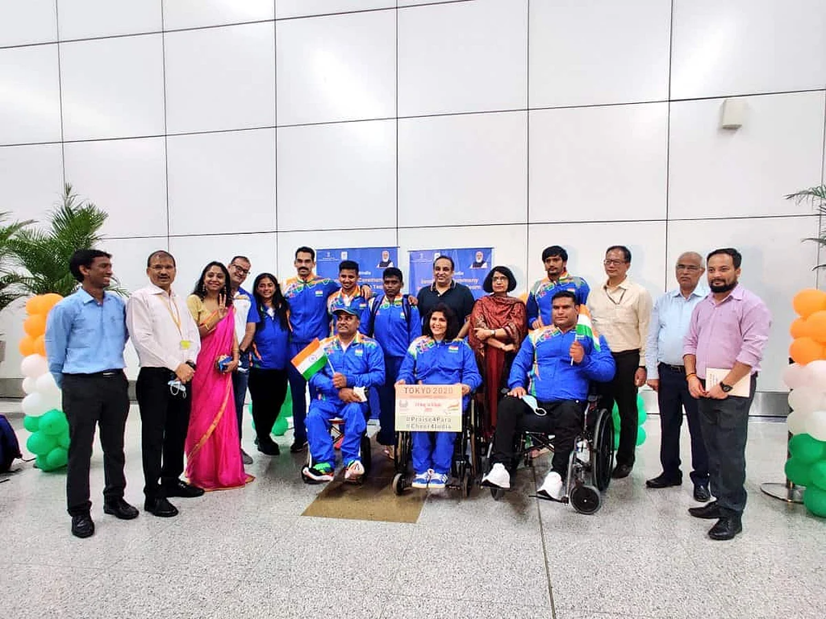 First Batch Of Indian Athletes Depart For Tokyo Paralympics
