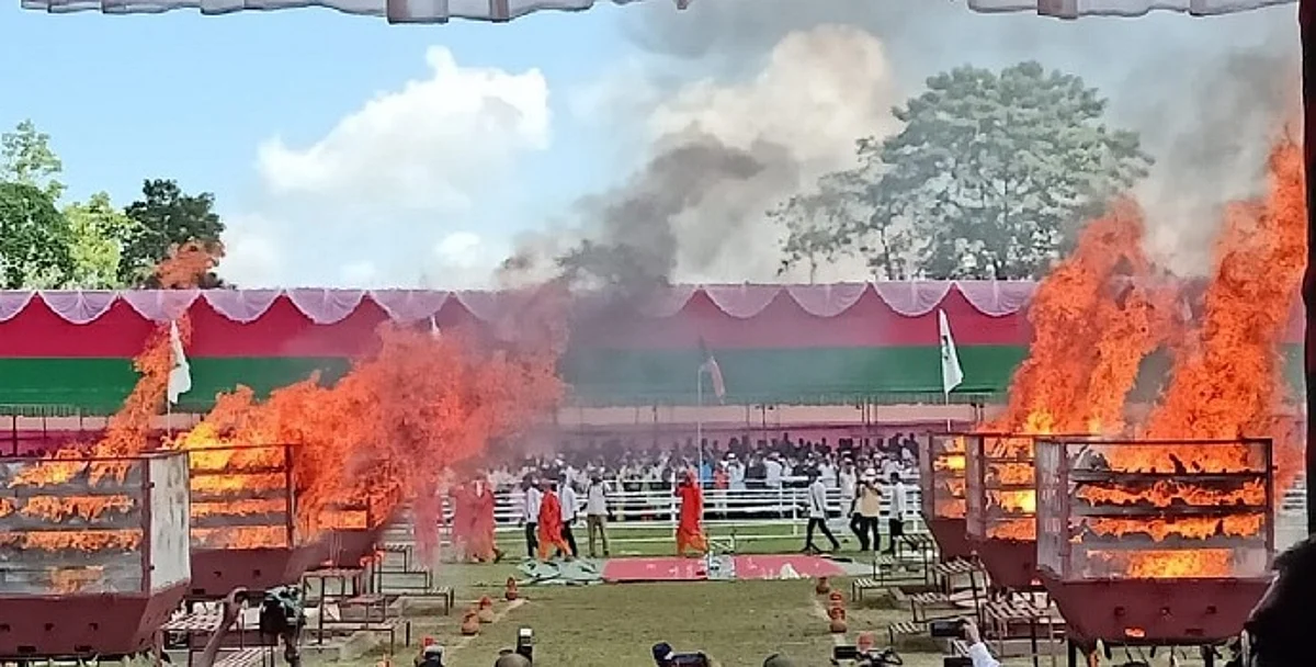 PM Modi Praises Assam Govt’s Move To Burn Rhino Horns