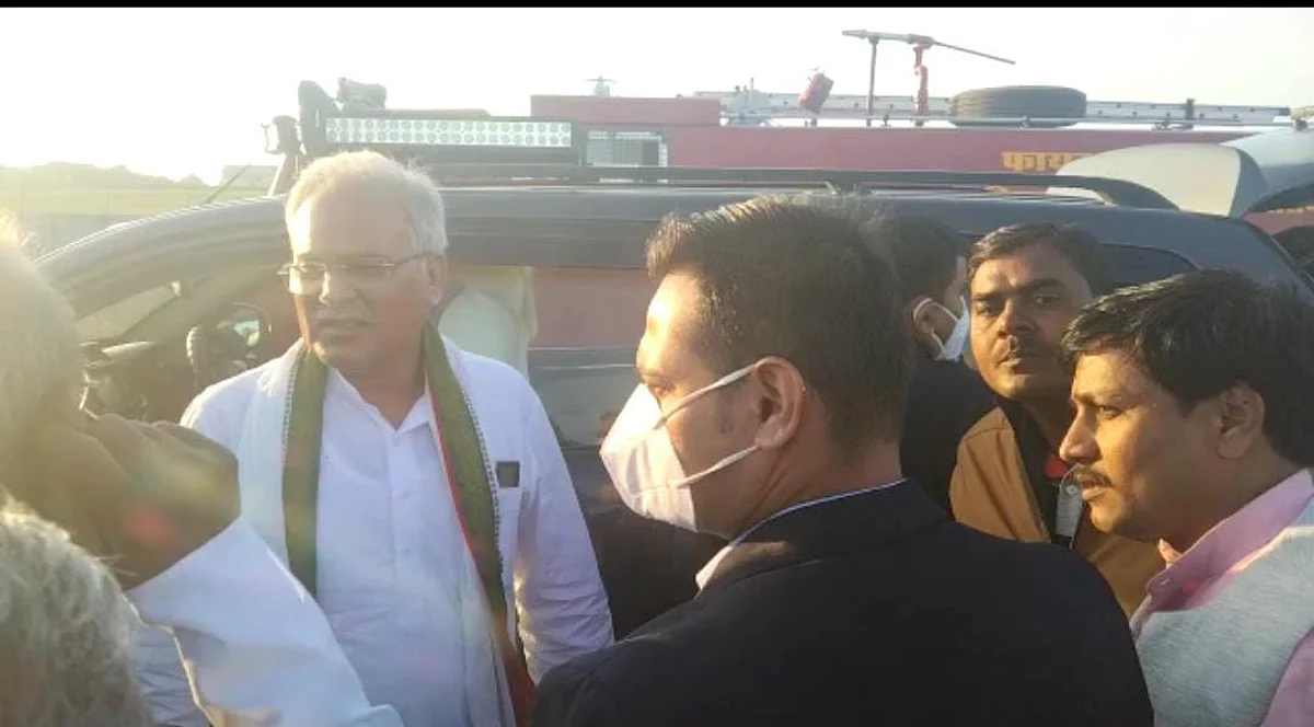 दतिया पहुंचे छत्तीसगढ़ सीएम भूपेश बघेल