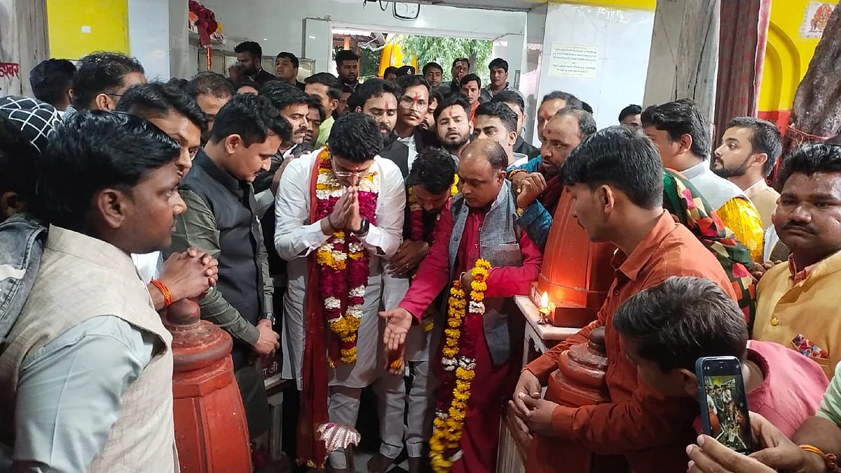 दतिया पहुंचे युवा मोर्चा के राष्ट्रीय अध्यक्ष तेजस्वी सूर्या