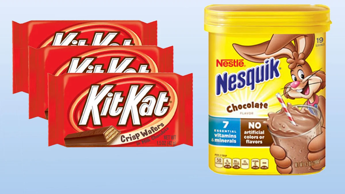 Nestle Орост KitKat, Nesquik-ийн борлуулалтаа зогсоолоо