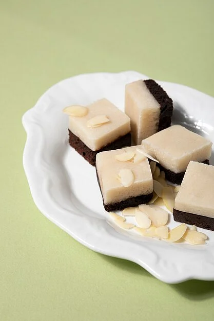 still life delicious marzipan dessert 23 2149715466