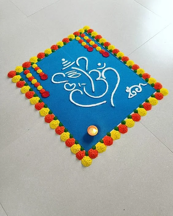 shree ganesh rangoli