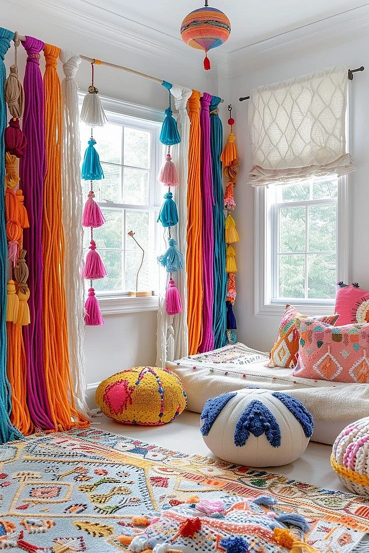decoratedd curtains