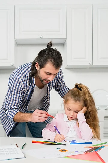 parents teaching kids 5