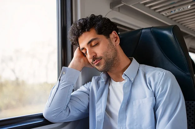 front view man traveling by train23 2150520155