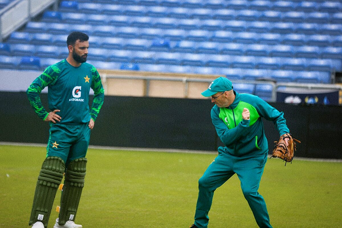 Fakhar Zaman and Gary Kirsten. Photo PCB
