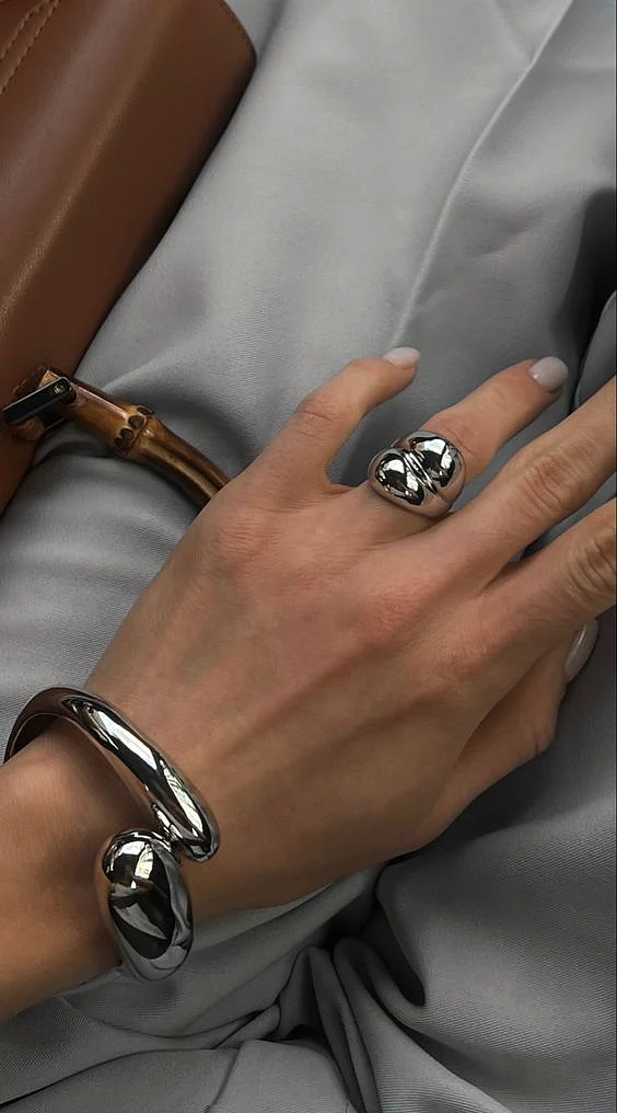 Silver Chunky Ring
