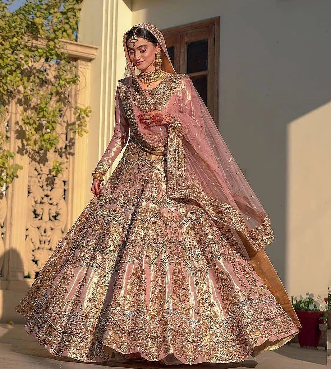Bridal Lehenga pastel colour