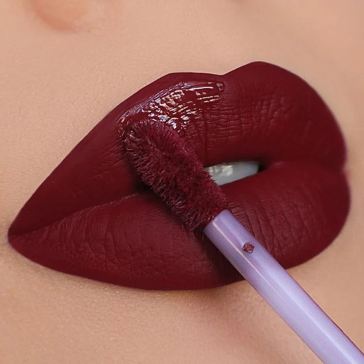 red lipstick