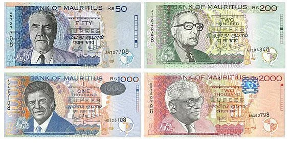 billetes isla mauricio