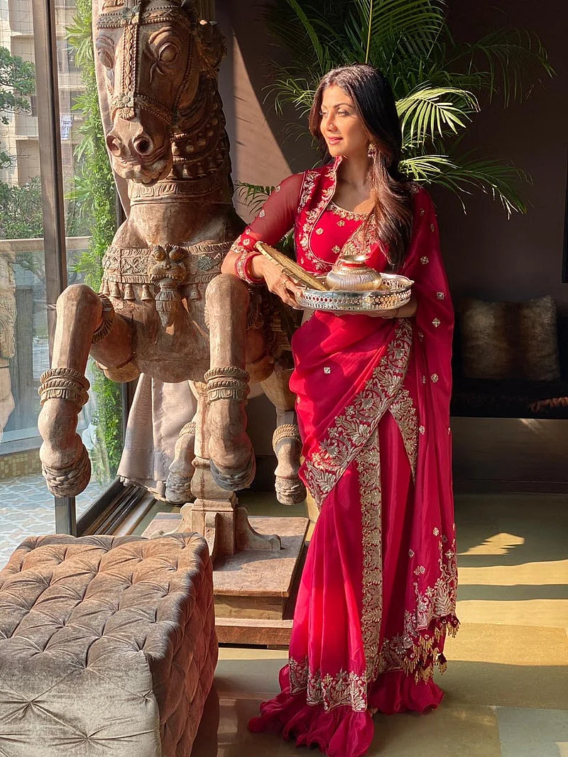shilpa shetty saree2