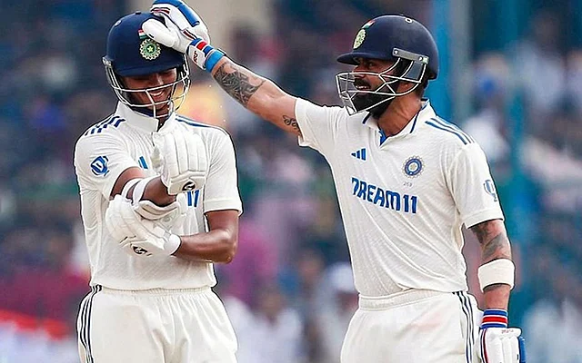 1732160640971Virat Kohli and Yashasvi Jaiswal