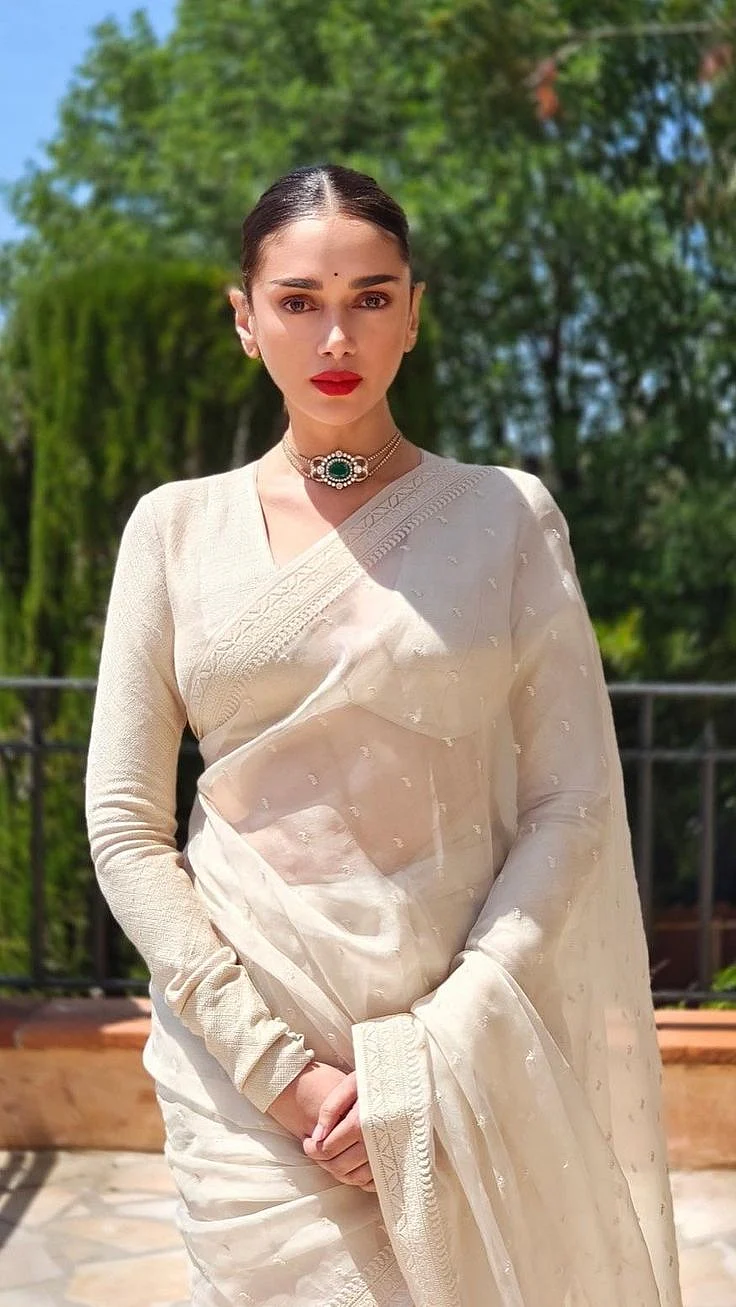 All White Saree Looks