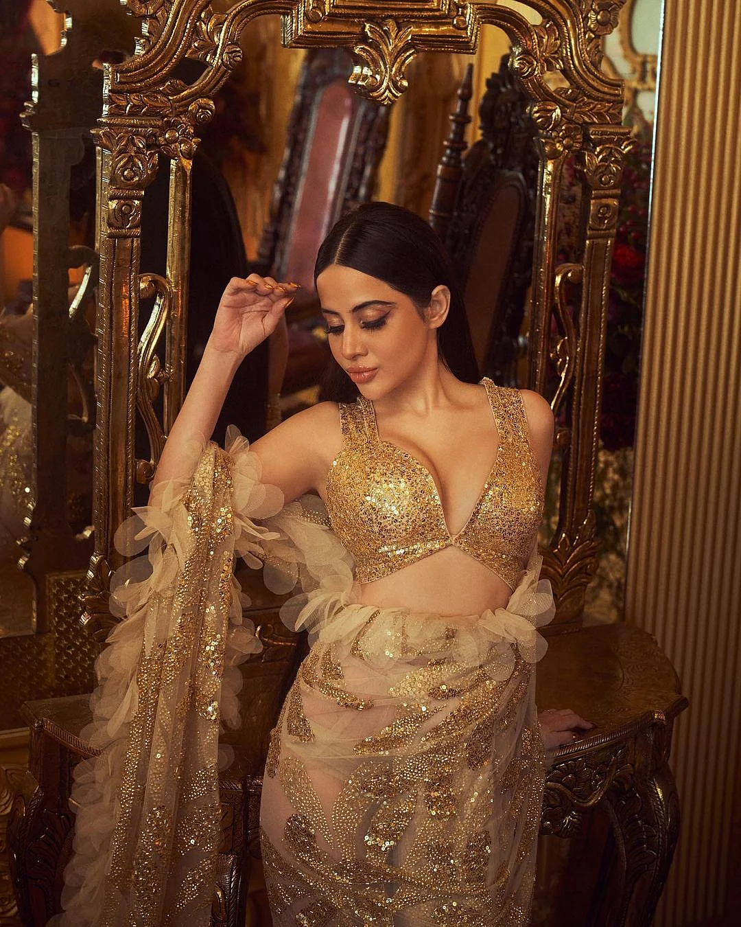 urfi javed in AJSK Saree