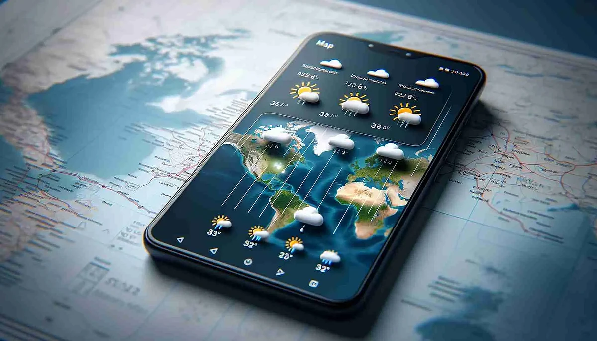 Google Maps weather feature