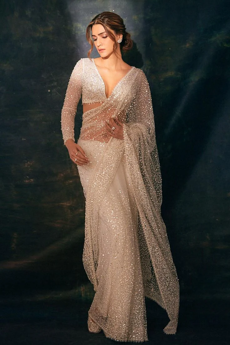All White Saree Looks