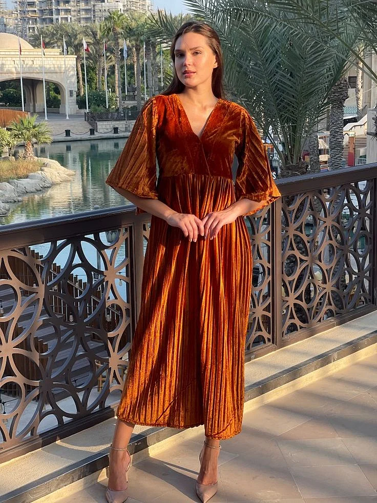 Velvet Western Dress